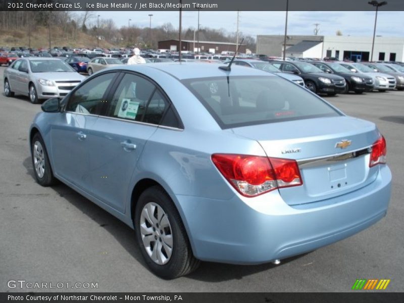 Ice Blue Metallic / Jet Black/Medium Titanium 2012 Chevrolet Cruze LS