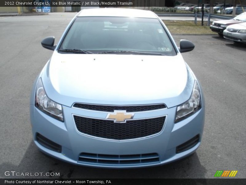 Ice Blue Metallic / Jet Black/Medium Titanium 2012 Chevrolet Cruze LS