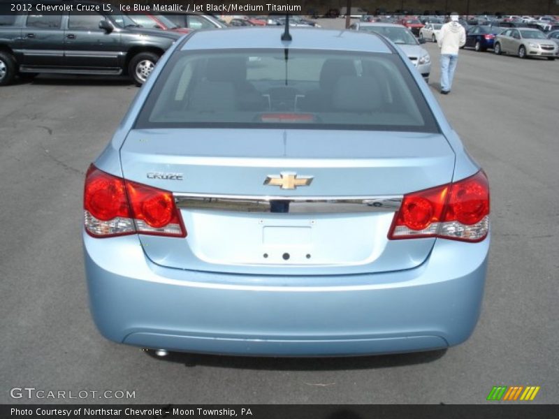 Ice Blue Metallic / Jet Black/Medium Titanium 2012 Chevrolet Cruze LS