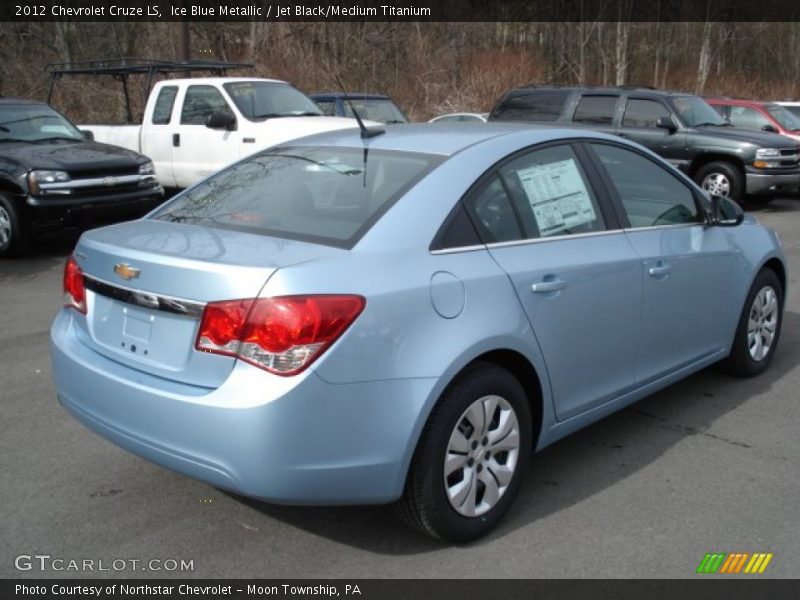 Ice Blue Metallic / Jet Black/Medium Titanium 2012 Chevrolet Cruze LS