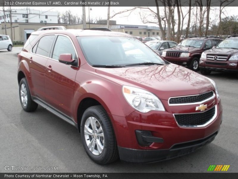 Cardinal Red Metallic / Jet Black 2012 Chevrolet Equinox LT AWD