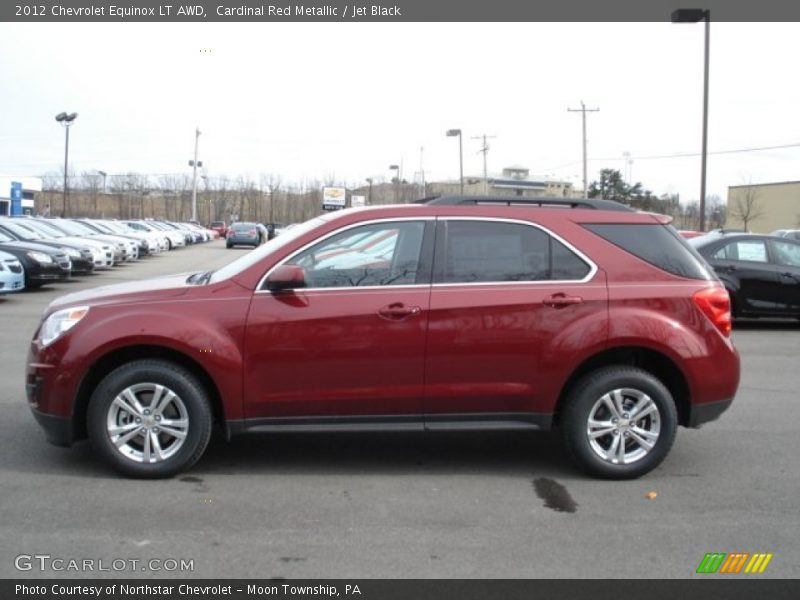 Cardinal Red Metallic / Jet Black 2012 Chevrolet Equinox LT AWD