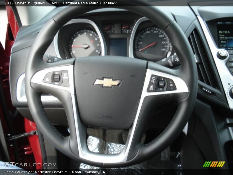 Cardinal Red Metallic / Jet Black 2012 Chevrolet Equinox LT AWD