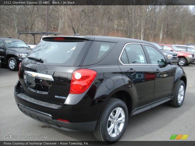 Black / Jet Black 2012 Chevrolet Equinox LS AWD