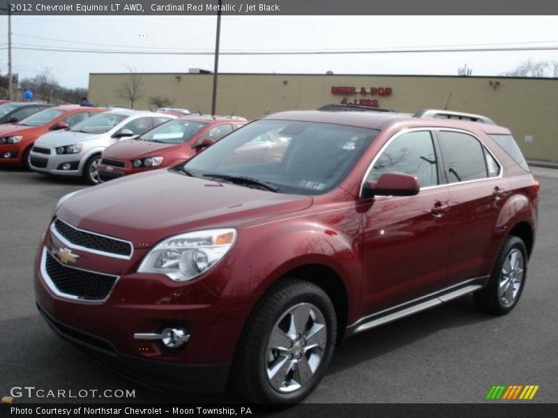 Cardinal Red Metallic / Jet Black 2012 Chevrolet Equinox LT AWD
