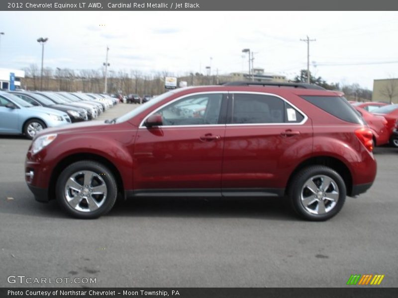 Cardinal Red Metallic / Jet Black 2012 Chevrolet Equinox LT AWD