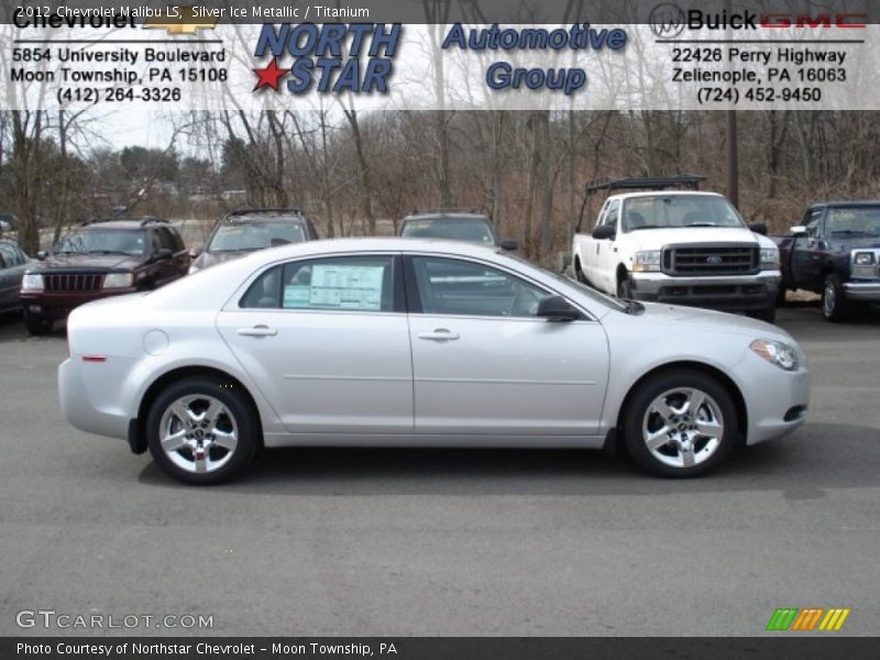 Silver Ice Metallic / Titanium 2012 Chevrolet Malibu LS