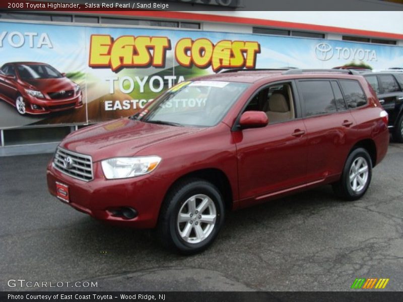 Salsa Red Pearl / Sand Beige 2008 Toyota Highlander