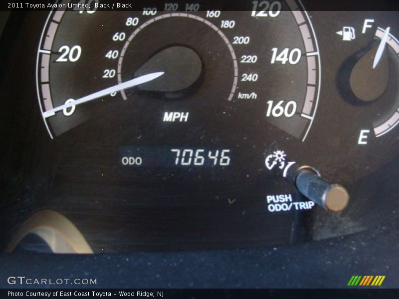 Black / Black 2011 Toyota Avalon Limited
