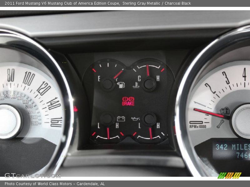 Sterling Gray Metallic / Charcoal Black 2011 Ford Mustang V6 Mustang Club of America Edition Coupe