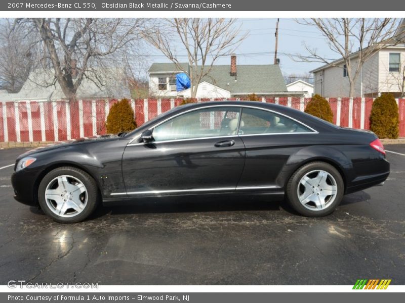 Obsidian Black Metallic / Savanna/Cashmere 2007 Mercedes-Benz CL 550