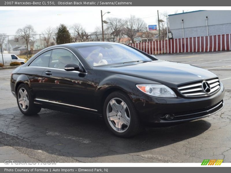 Obsidian Black Metallic / Savanna/Cashmere 2007 Mercedes-Benz CL 550