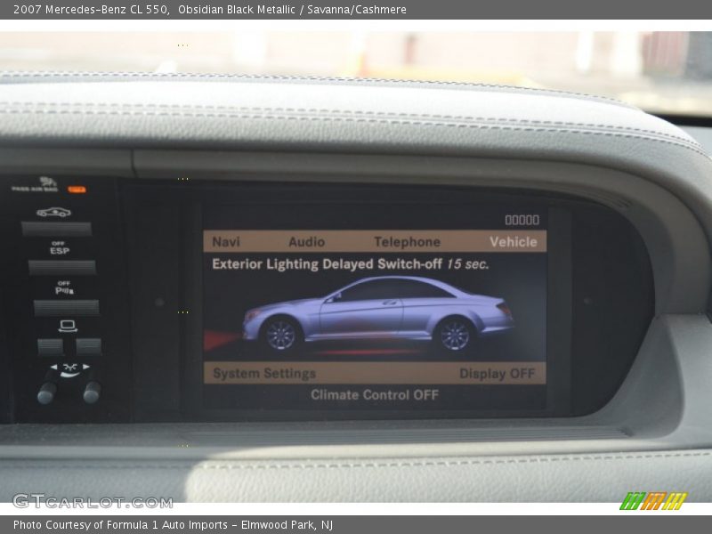 Obsidian Black Metallic / Savanna/Cashmere 2007 Mercedes-Benz CL 550