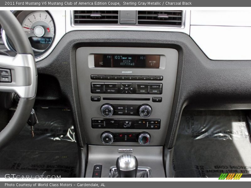 Controls of 2011 Mustang V6 Mustang Club of America Edition Coupe
