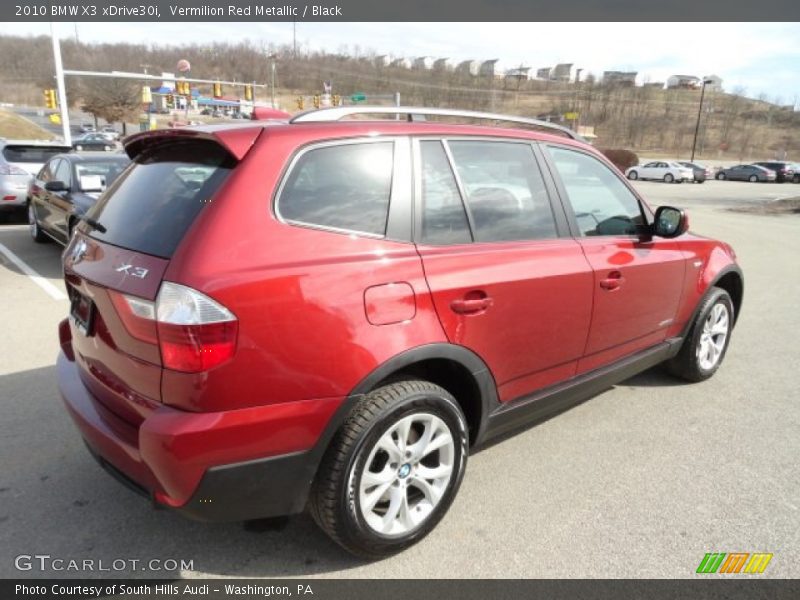 Vermilion Red Metallic / Black 2010 BMW X3 xDrive30i