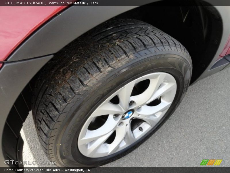 Vermilion Red Metallic / Black 2010 BMW X3 xDrive30i