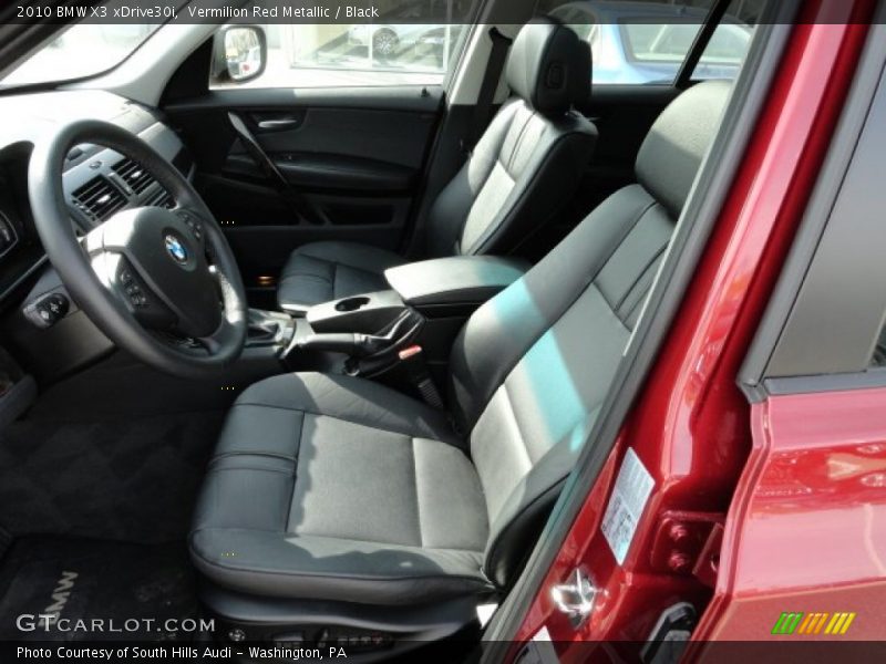 Vermilion Red Metallic / Black 2010 BMW X3 xDrive30i