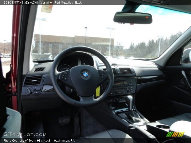 Vermilion Red Metallic / Black 2010 BMW X3 xDrive30i