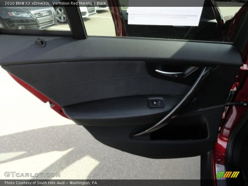 Vermilion Red Metallic / Black 2010 BMW X3 xDrive30i