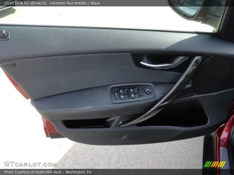 Vermilion Red Metallic / Black 2010 BMW X3 xDrive30i