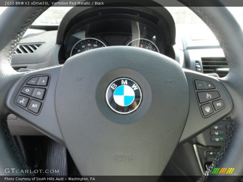 Vermilion Red Metallic / Black 2010 BMW X3 xDrive30i