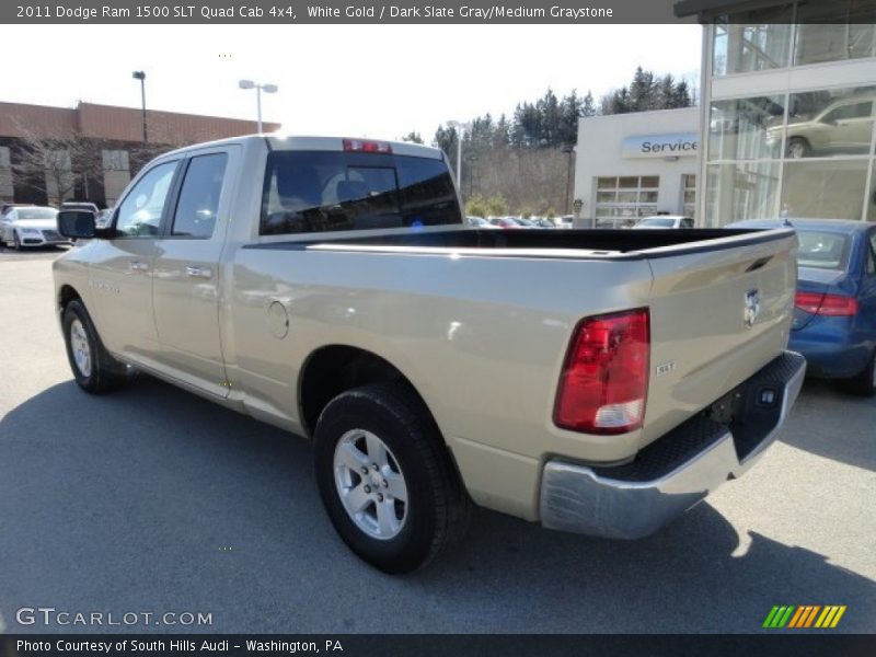 White Gold / Dark Slate Gray/Medium Graystone 2011 Dodge Ram 1500 SLT Quad Cab 4x4