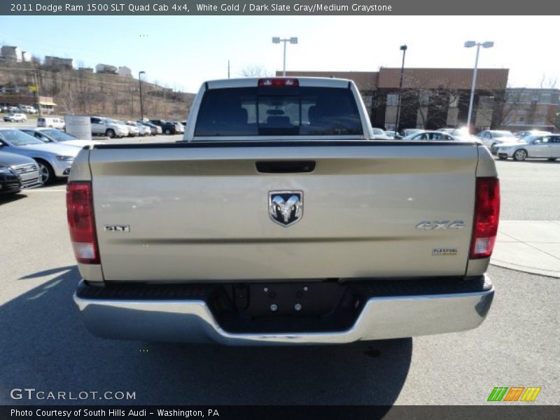 White Gold / Dark Slate Gray/Medium Graystone 2011 Dodge Ram 1500 SLT Quad Cab 4x4