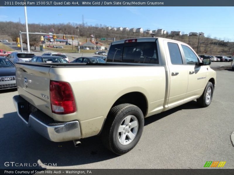 White Gold / Dark Slate Gray/Medium Graystone 2011 Dodge Ram 1500 SLT Quad Cab 4x4