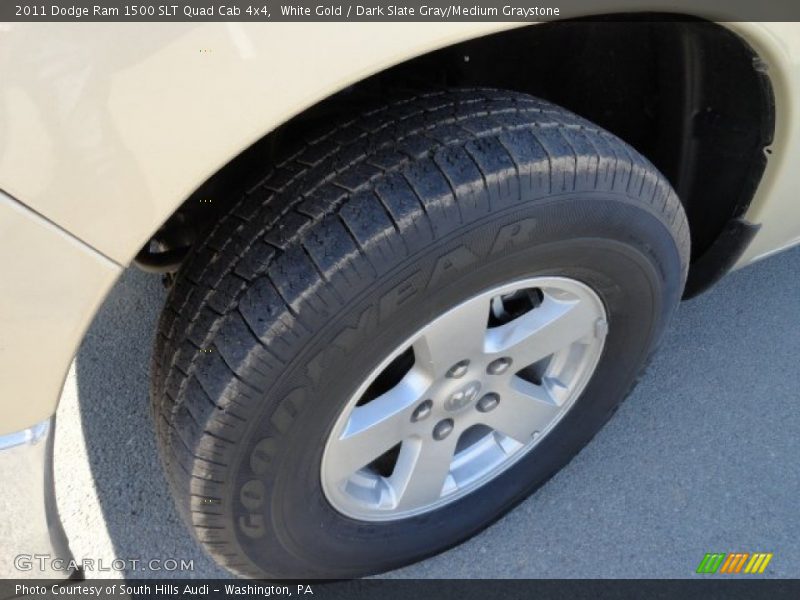 White Gold / Dark Slate Gray/Medium Graystone 2011 Dodge Ram 1500 SLT Quad Cab 4x4