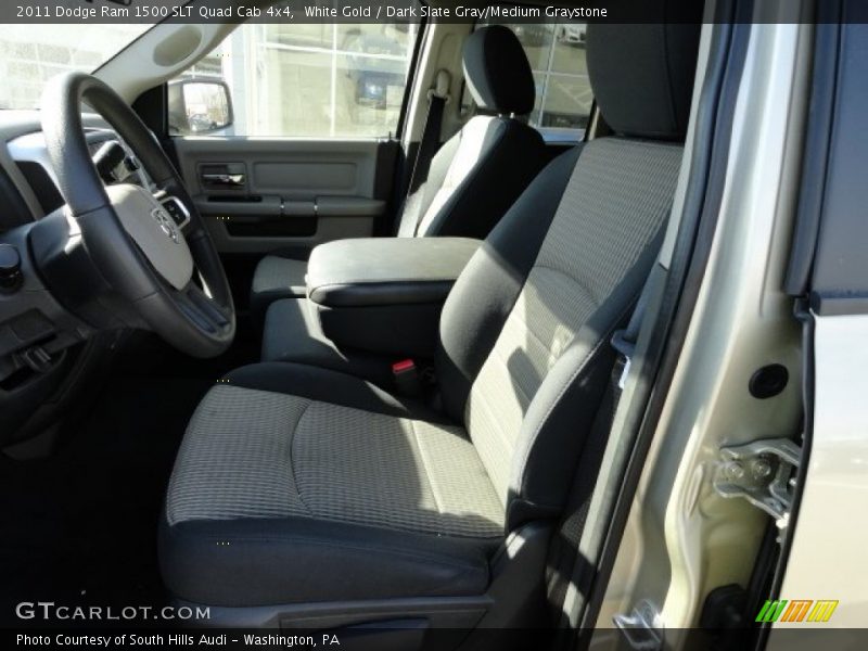 White Gold / Dark Slate Gray/Medium Graystone 2011 Dodge Ram 1500 SLT Quad Cab 4x4
