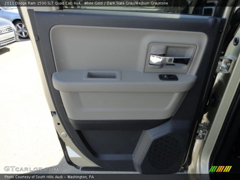 White Gold / Dark Slate Gray/Medium Graystone 2011 Dodge Ram 1500 SLT Quad Cab 4x4