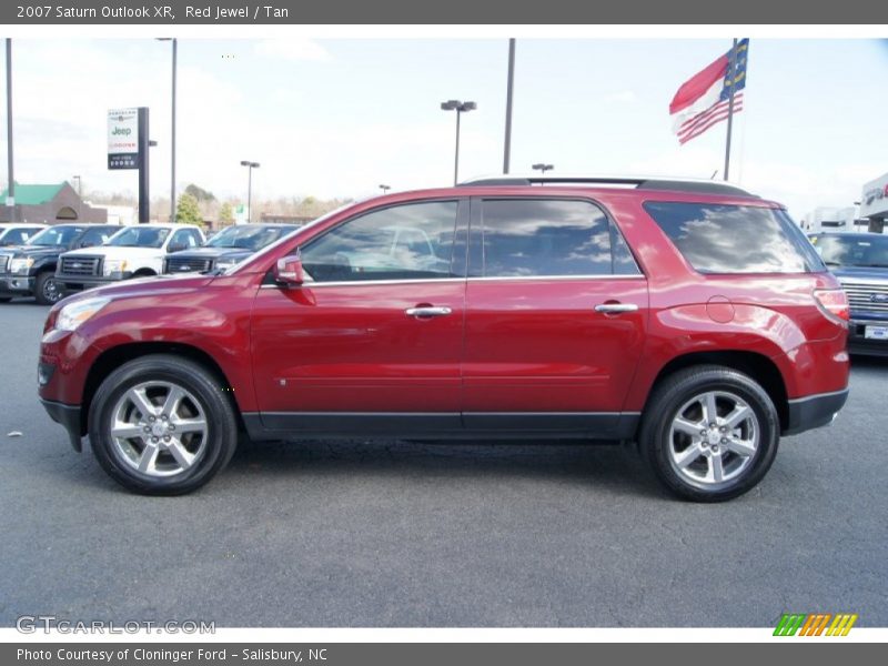 Red Jewel / Tan 2007 Saturn Outlook XR