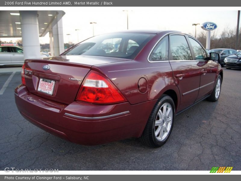 Merlot Metallic / Black 2006 Ford Five Hundred Limited AWD