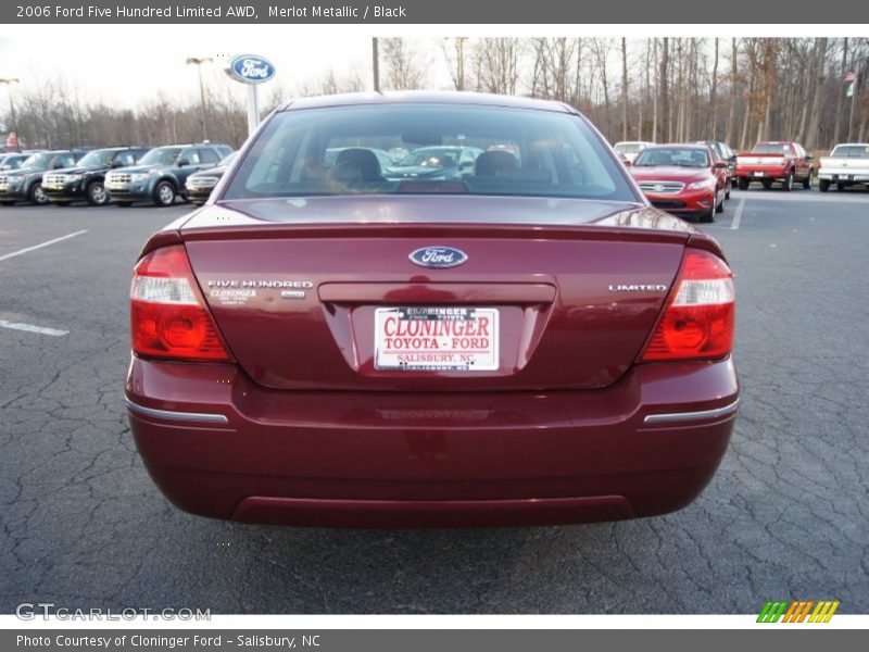 Merlot Metallic / Black 2006 Ford Five Hundred Limited AWD