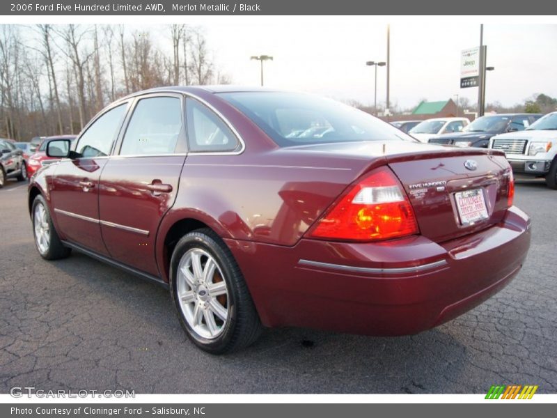 Merlot Metallic / Black 2006 Ford Five Hundred Limited AWD