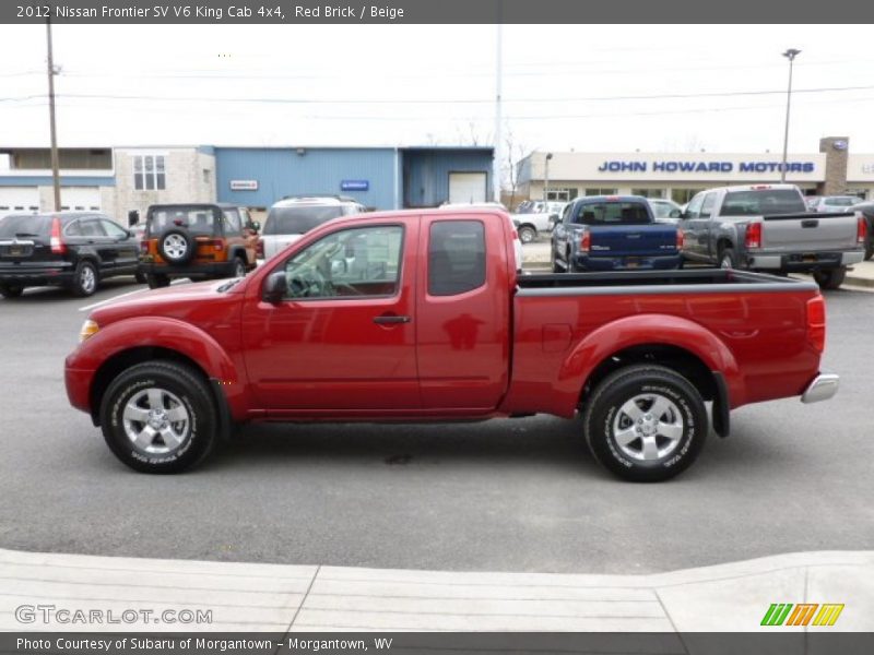 Red Brick / Beige 2012 Nissan Frontier SV V6 King Cab 4x4