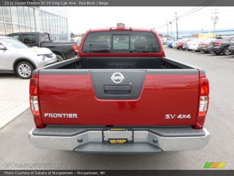 Red Brick / Beige 2012 Nissan Frontier SV V6 King Cab 4x4