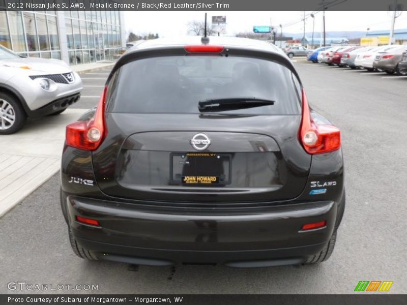 Metallic Bronze / Black/Red Leather/Silver Trim 2012 Nissan Juke SL AWD
