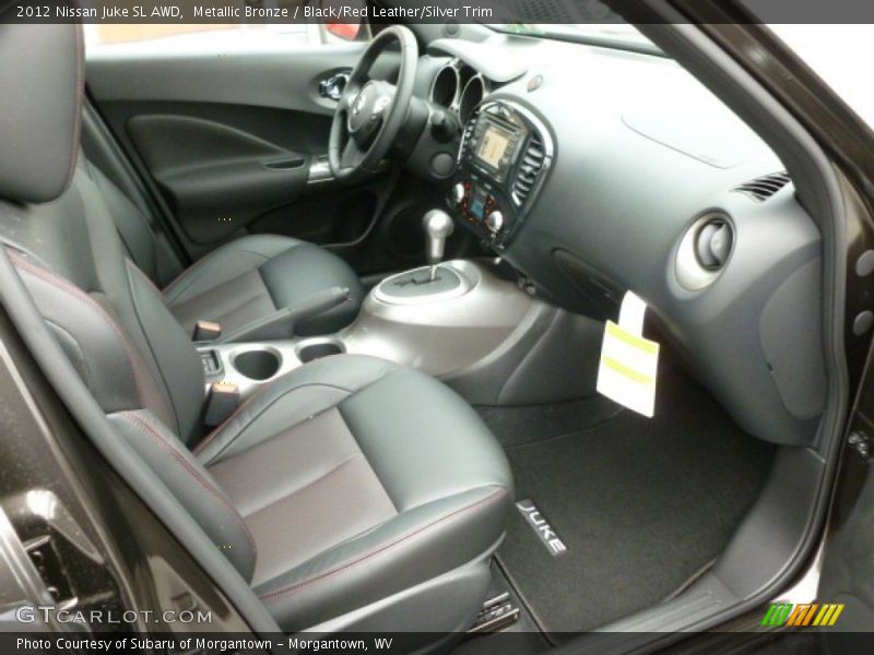 Metallic Bronze / Black/Red Leather/Silver Trim 2012 Nissan Juke SL AWD