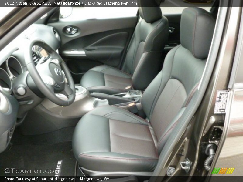 Metallic Bronze / Black/Red Leather/Silver Trim 2012 Nissan Juke SL AWD