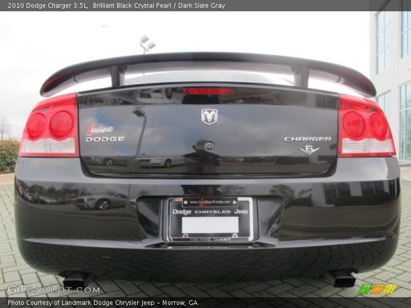 Brilliant Black Crystal Pearl / Dark Slate Gray 2010 Dodge Charger 3.5L