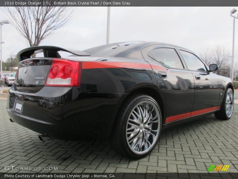 Brilliant Black Crystal Pearl / Dark Slate Gray 2010 Dodge Charger 3.5L