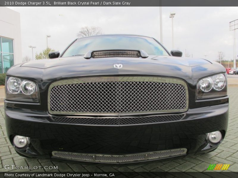 Brilliant Black Crystal Pearl / Dark Slate Gray 2010 Dodge Charger 3.5L