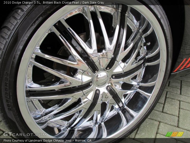 Brilliant Black Crystal Pearl / Dark Slate Gray 2010 Dodge Charger 3.5L