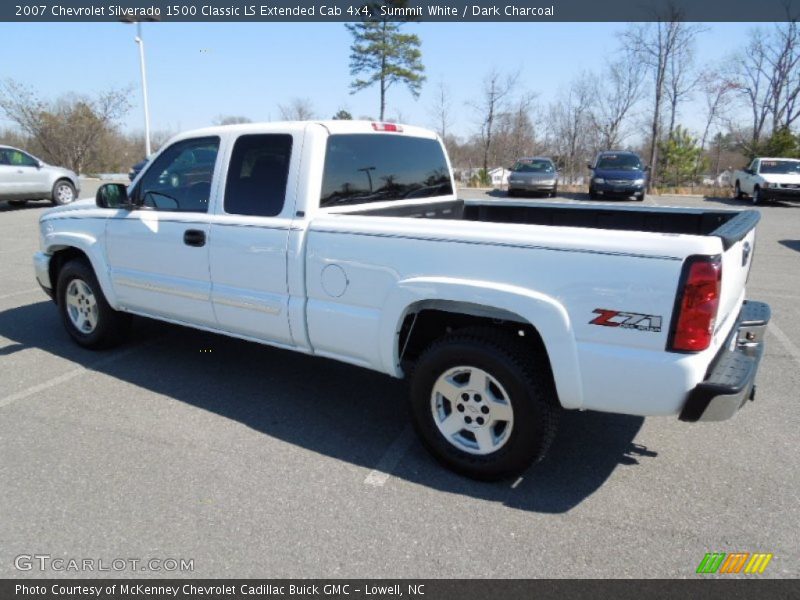 Summit White / Dark Charcoal 2007 Chevrolet Silverado 1500 Classic LS Extended Cab 4x4