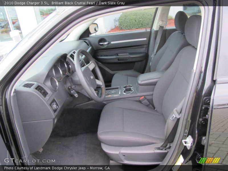 Brilliant Black Crystal Pearl / Dark Slate Gray 2010 Dodge Charger 3.5L