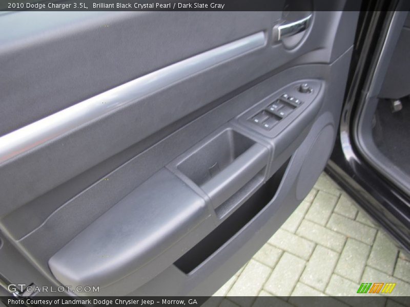 Brilliant Black Crystal Pearl / Dark Slate Gray 2010 Dodge Charger 3.5L