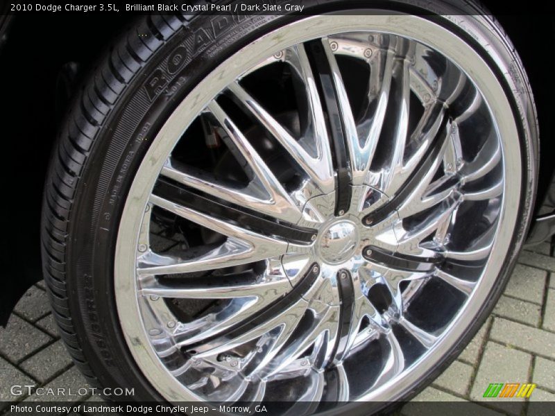 Brilliant Black Crystal Pearl / Dark Slate Gray 2010 Dodge Charger 3.5L