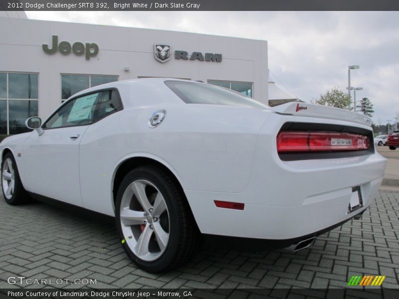 Bright White / Dark Slate Gray 2012 Dodge Challenger SRT8 392