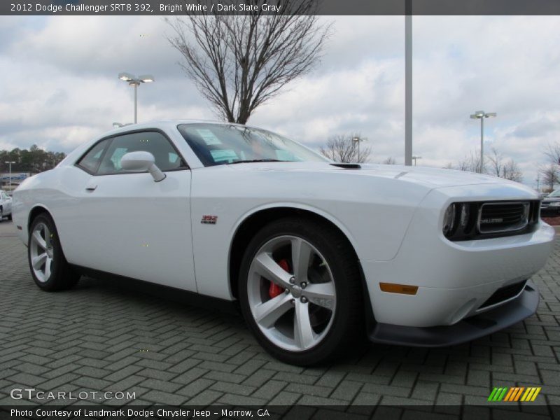 Bright White / Dark Slate Gray 2012 Dodge Challenger SRT8 392